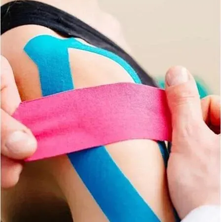 Precise kinesiology taping London to stabilize joints and muscles. Essential support for accident rehab near me and sports injury recovery.